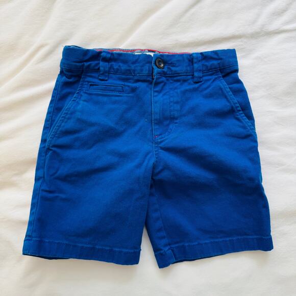 Boden Boys Classic Blue Chino Shorts Casual Summer Style Flat Front Size 7Y - Picture 5 of 5